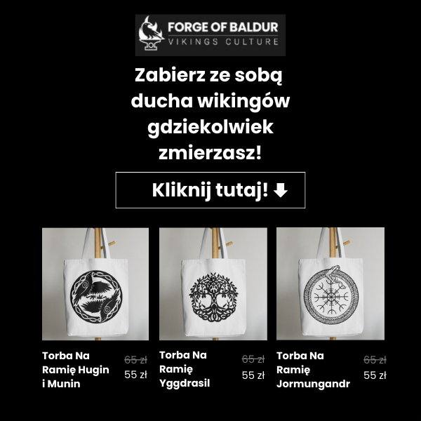 Torby na ramię z motywami mitologii nordyckiej